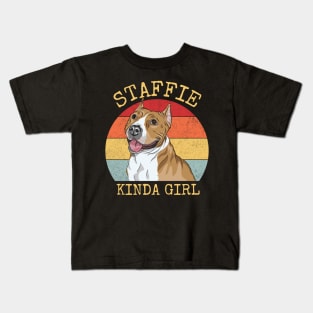 Staffie Kinda Girl Kids T-Shirt